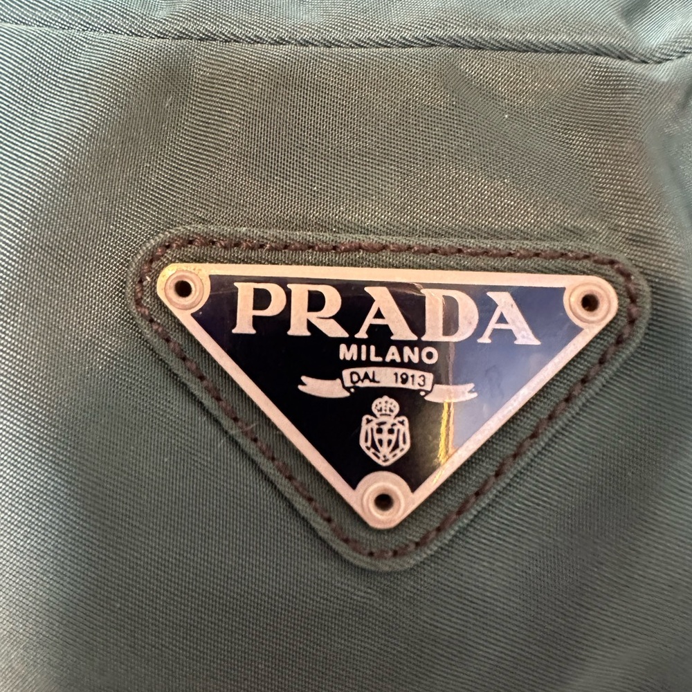 SOLD Prada Nylon Green Tessuto City Tote - Picture 2 of 14